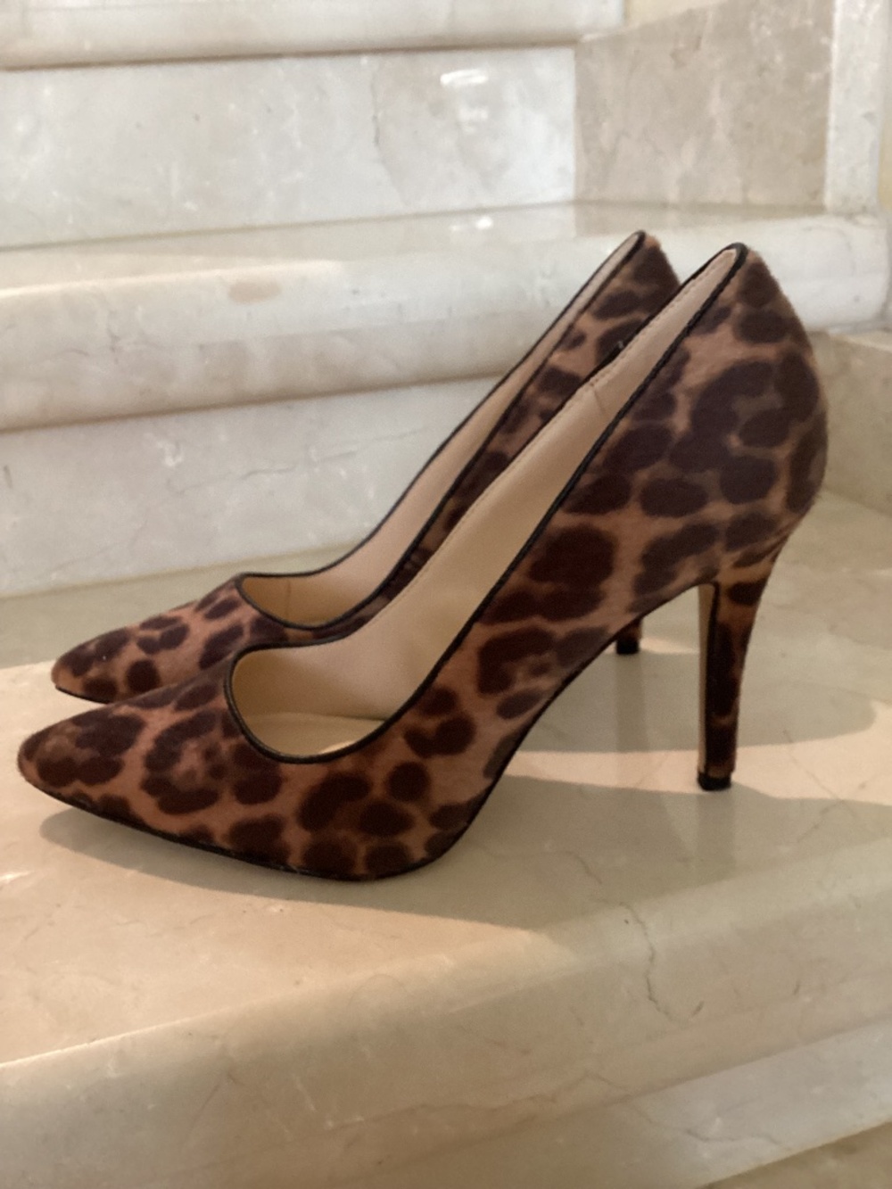 NINE WEST Animal Print Pumps with 4 inch Heel - Size 7M